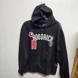 Hoodrich Sweatshirt Hoodie Mens 2XL Black Embroidered Patch Slogan UK Lifestyle